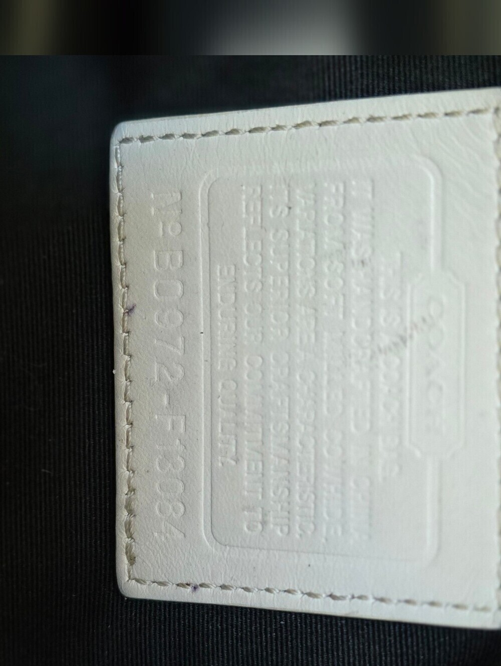 Coach Hamptons F13031 Ivory Black Pebbled Leather Braided Satchel Y2K - Picture 11 of 13